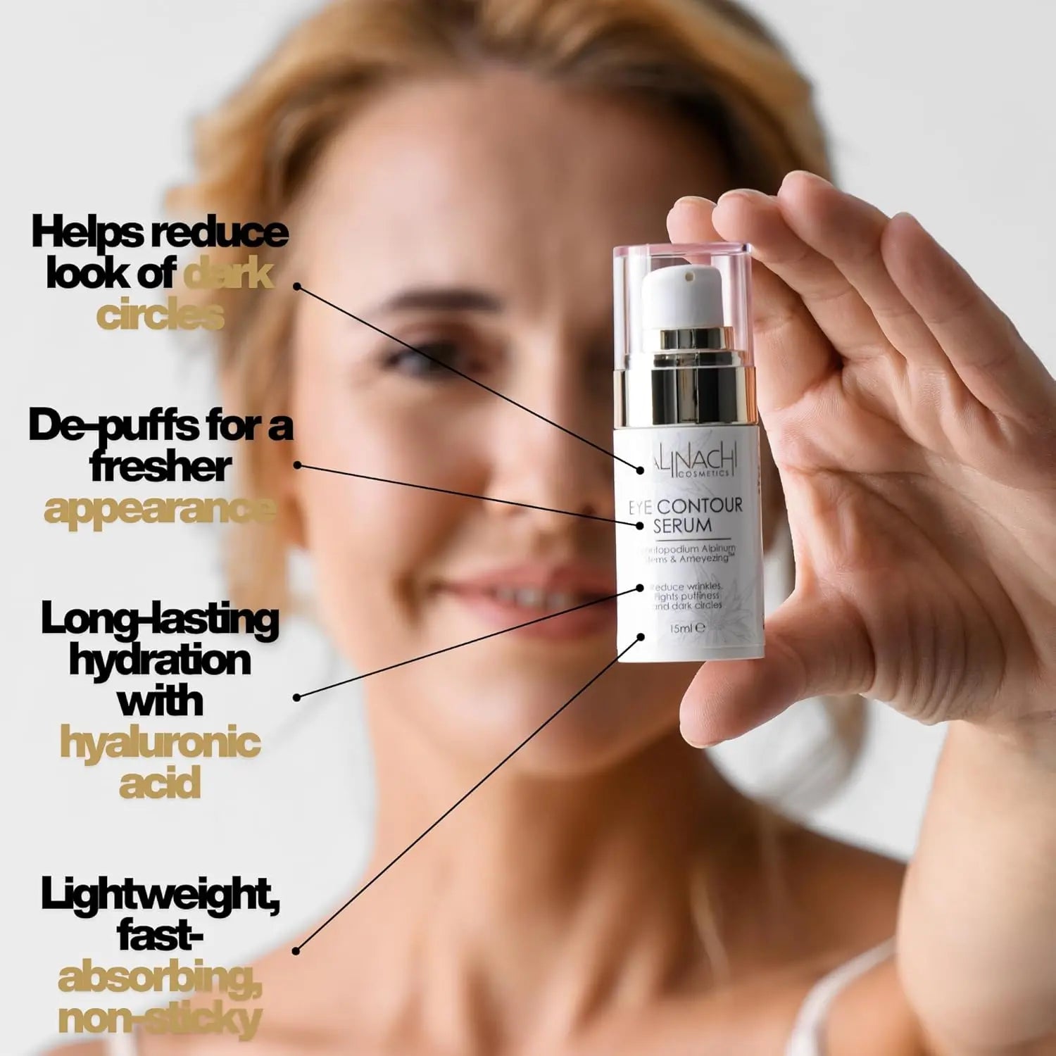 The Ameyezing Eye Contour Serum, 15ml. CALINACHI Cosmetics