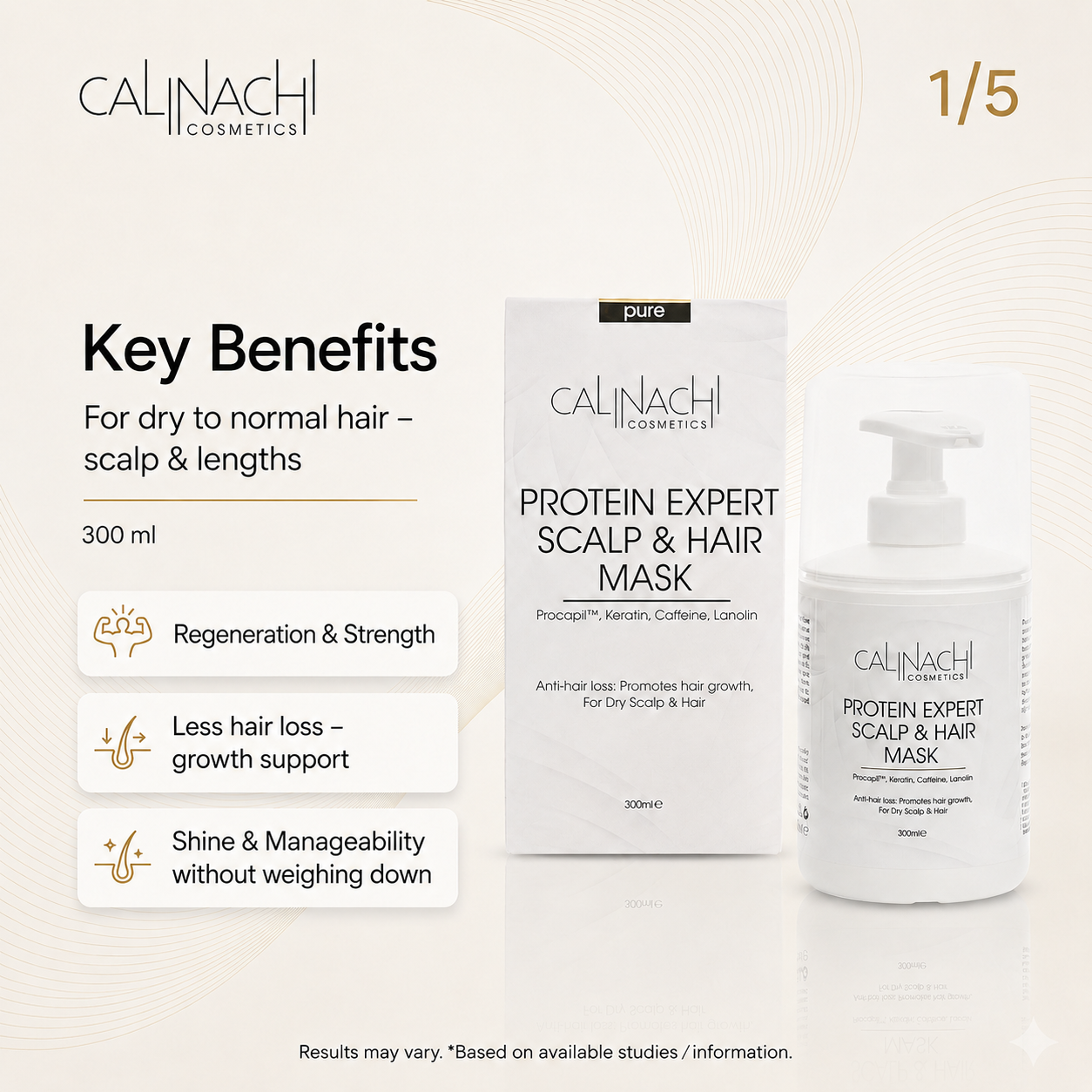 Fiber Damage Repair for Structural Breakage Recovery (With Follicle Support) HairCare Sets CALINACHI Cosmetics
