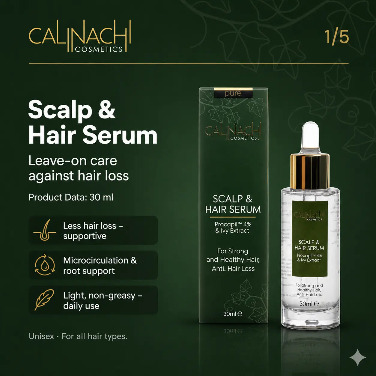 Metabolic Support for Hair Vitality Reset HairCare Sets CALINACHI Cosmetics