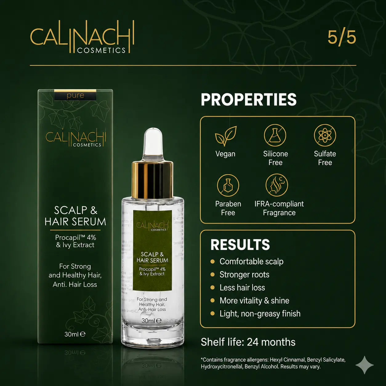 Metabolic Support for Hair Vitality Reset HairCare Sets CALINACHI Cosmetics