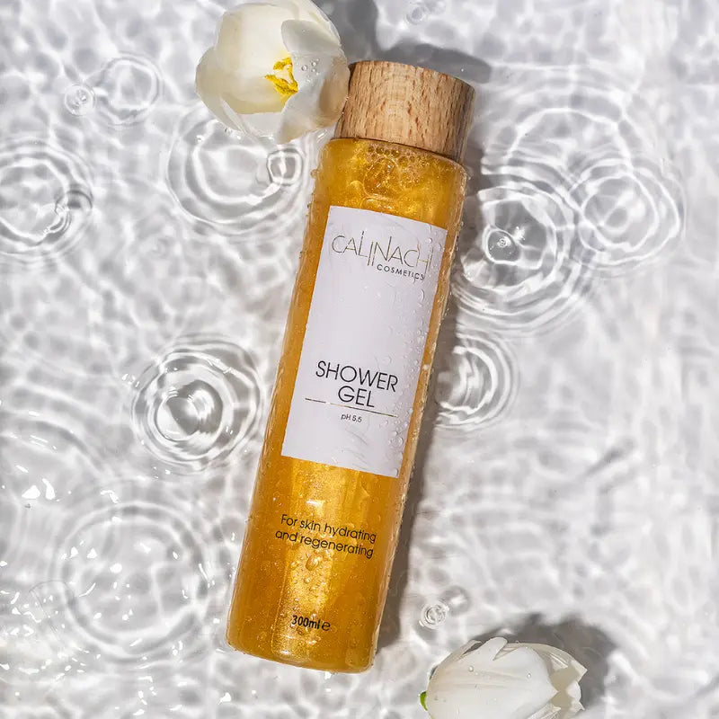 Shower Gel, Lotus and Centella extract, pH 5.5, 300ml.  CALINACHI Cosmetics