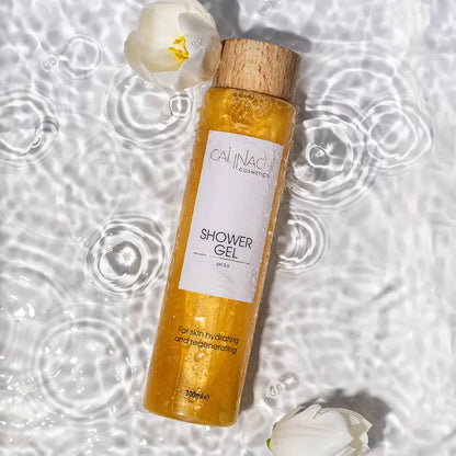 Shower Gel, Lotus and Centella extract, pH 5.5, 300ml.  CALINACHI Cosmetics