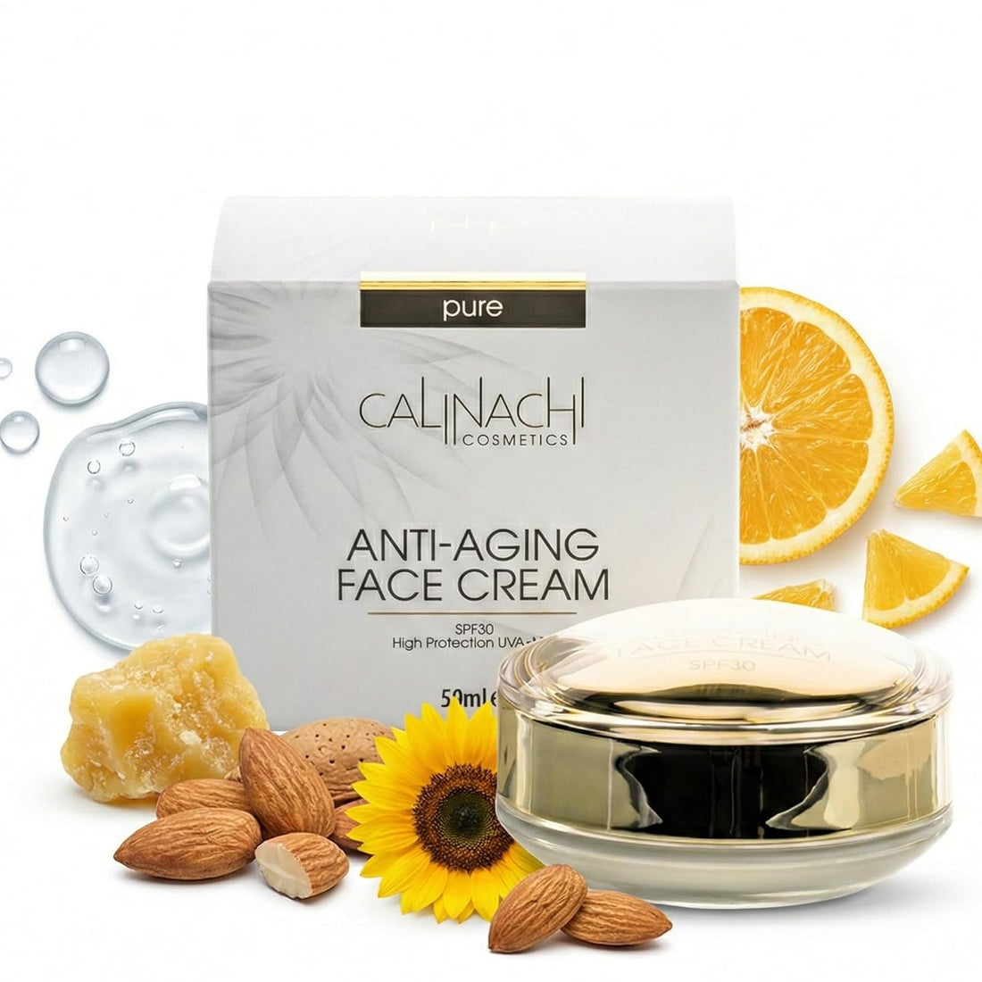 Cremă de Zi Anti-Aging pentru Față, Gât și Décolletage, SPF30, 50 ml