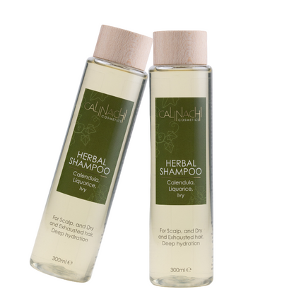 Șampon Herbal pentru Păr Uscat și Epuizat, Fără Sulfați, 300 ml