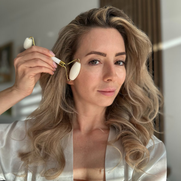 Roller facial, 100% cuarț natural