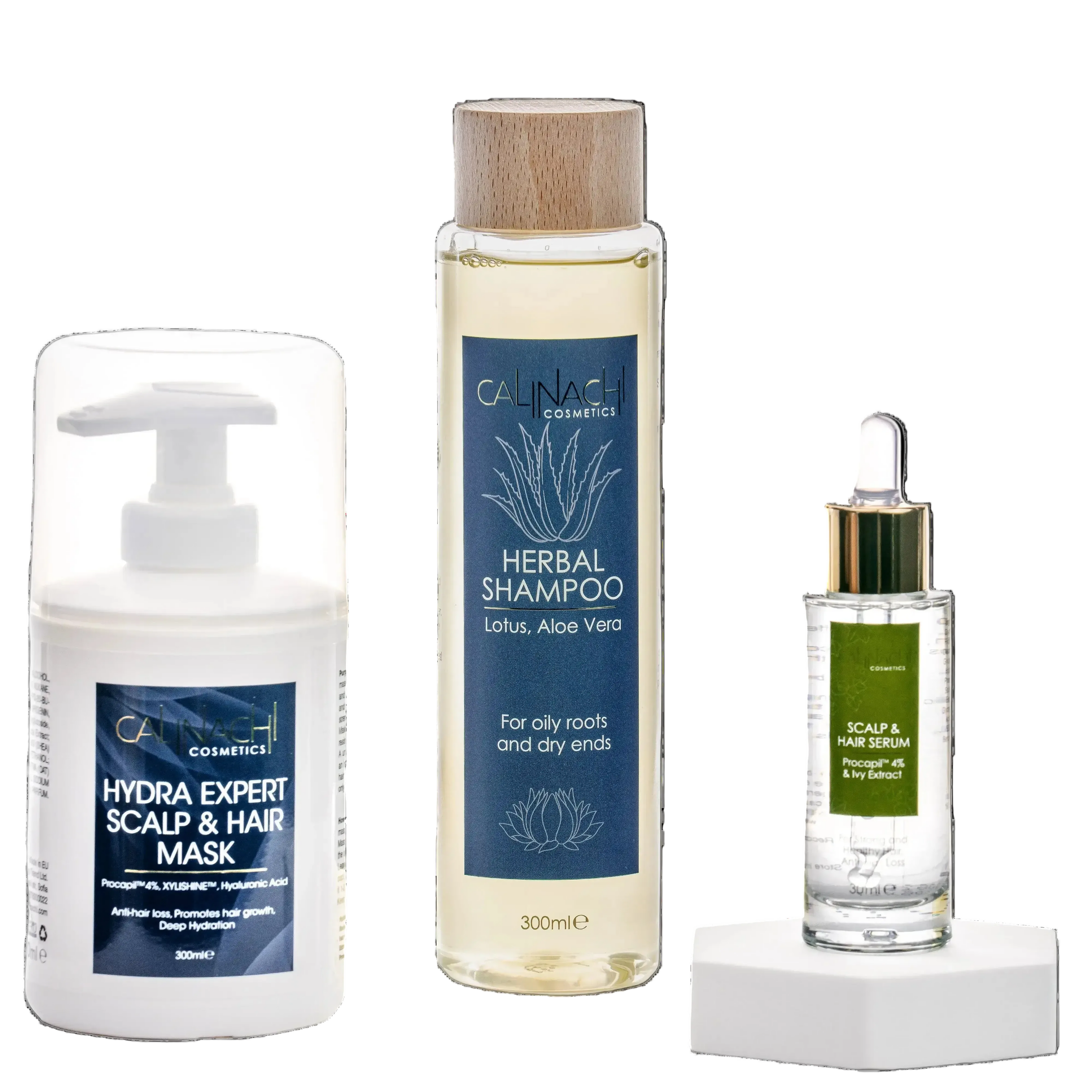 Hydra Therapy аgainst Hair Loss (all hair types) HairCare Sets CALINACHI Cosmetics