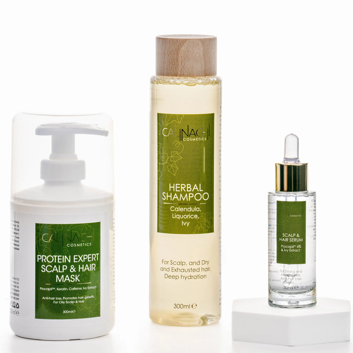 Protein Therapy against Hair Loss (normal to oily and oily) HairCare Sets CALINACHI Cosmetics