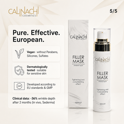Filler Mask for Face, Neck, and Décolletage, 50ml. skincare CALINACHI Cosmetics