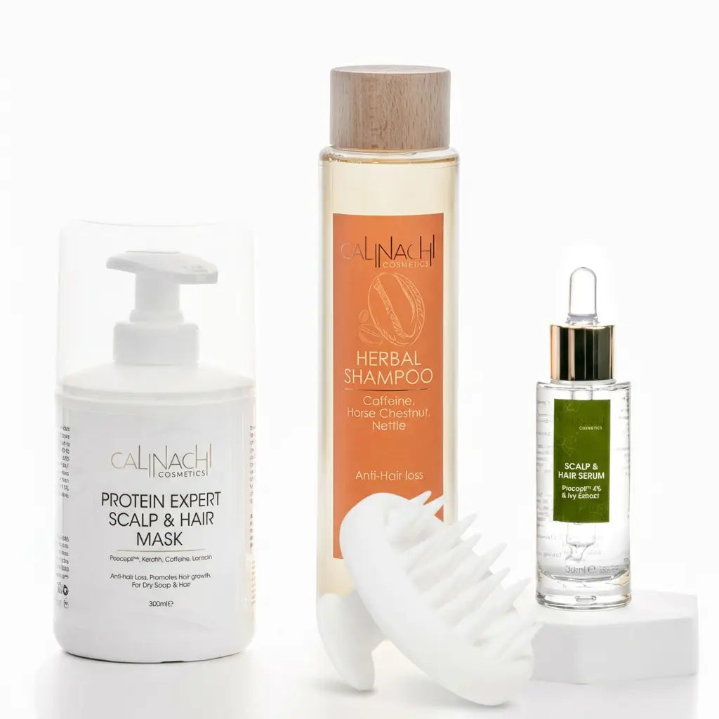 Hormonal Signals / Follicle Anchoring Support / Density Preservation / Dry / Hormonal Hair Thinning Therapy  CALINACHI Cosmetics